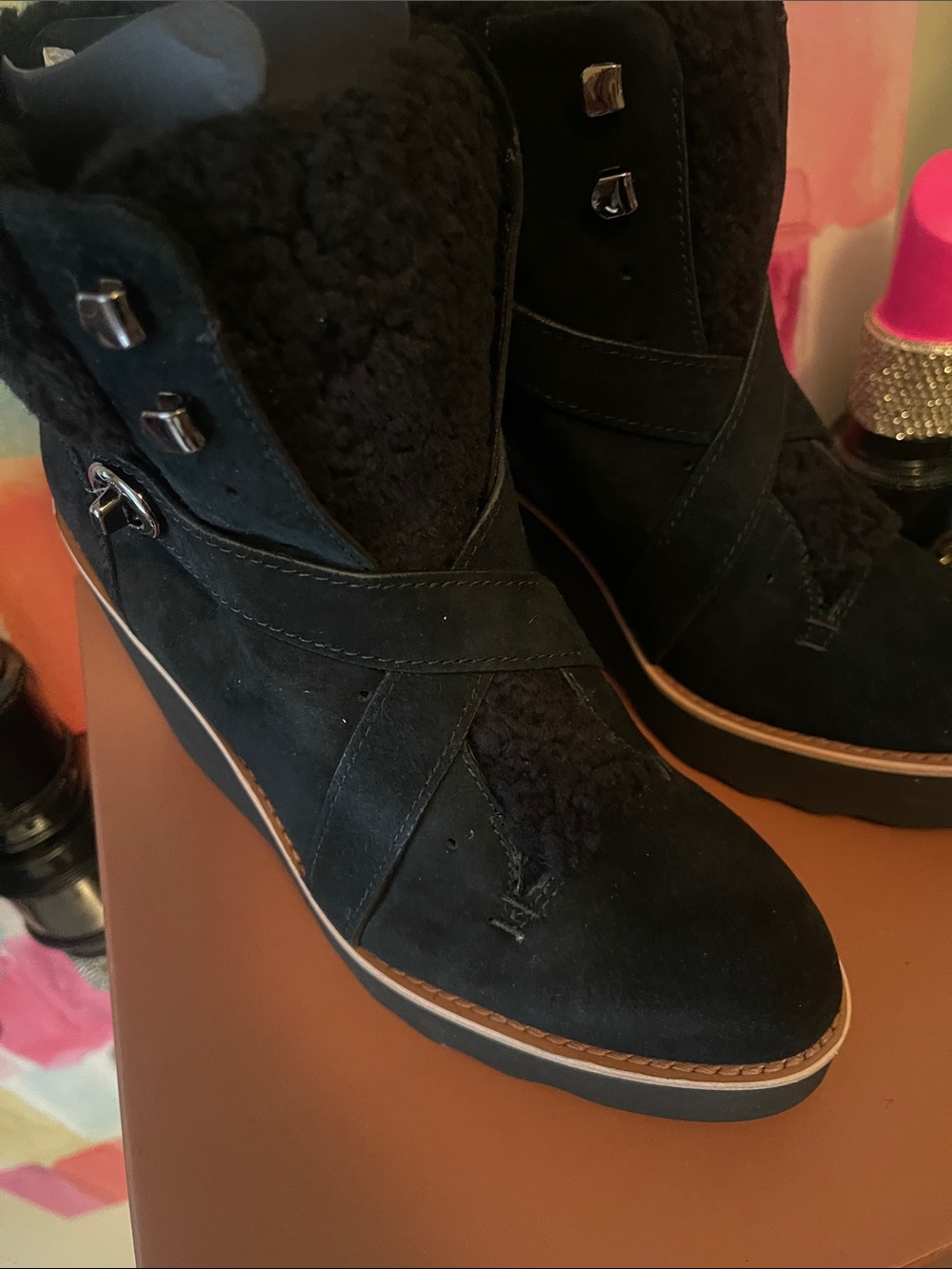 Coach Kenna Suede Shearling Boot - Picture 9 of 13